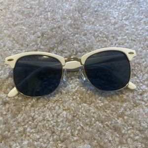 Cute white frame sunglasses